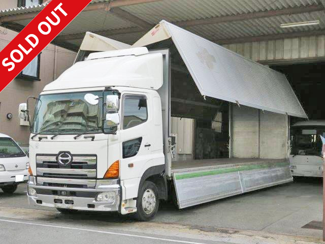 2004 Hino Profia, low-floor, 4-axle, aluminum wing, rear air suspension, rare jorder, 4-row