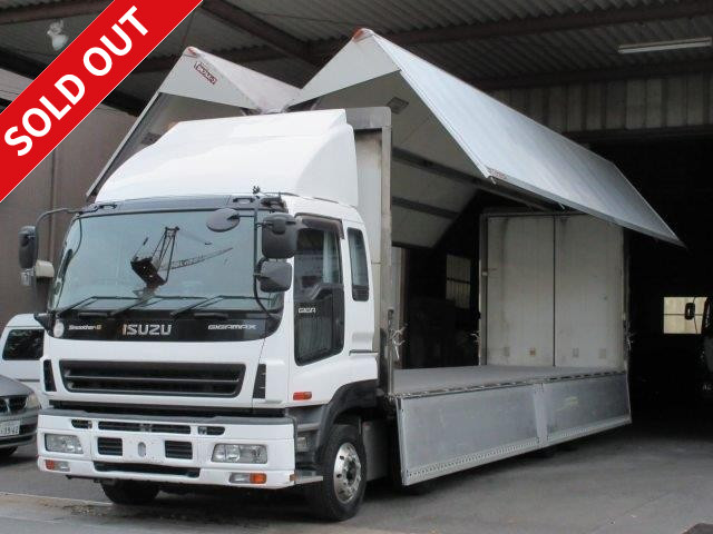 2005 Isuzu Giga 4-axle low-floor aluminum wing, rear air suspension, aluminum wheels installed!
