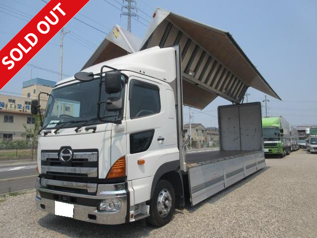 2010 Hino Profia, 4-axle low-floor, large aluminum wing, rear air suspension, vehicle inspection valid until May 2016