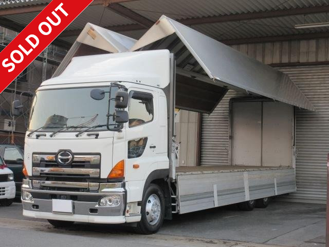 2010 model! Hino Profia high deck 3-axle 6x2 aluminum wing ★Rear air suspension★