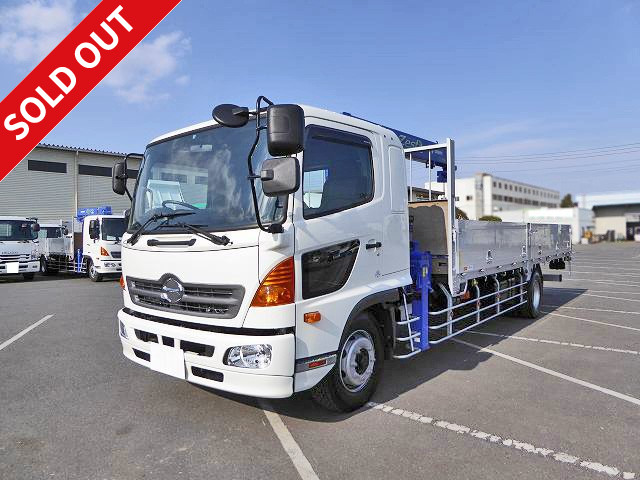 2015 Hino Extra Ton Crane Aluminum Block Tadano 4-Stage Hook-In Radio Control 2.93t Lift