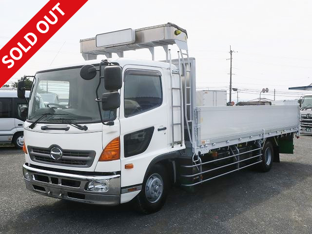 2016 Hino Ranger, extra-large capacity, flatbed aluminum block, 3-way opening, 6200 wide, 5.5t load, 240 horsepower, 360,000km on meter!