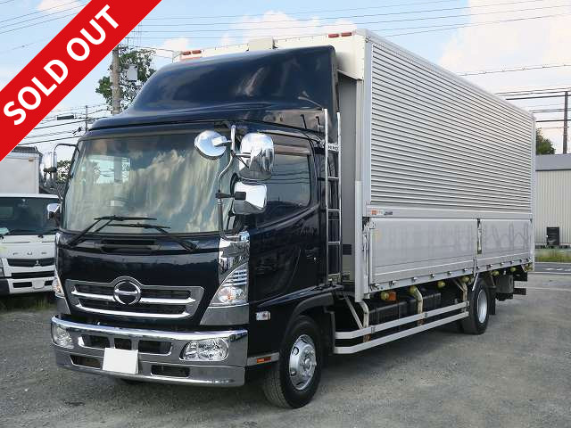 2014 Hino Ranger Medium Aluminum Wing 6700 Semi-wide Cargo Bed Width 222cm Combination Gate Rear Air Suspension 240HP *Inspection valid until April 2014*