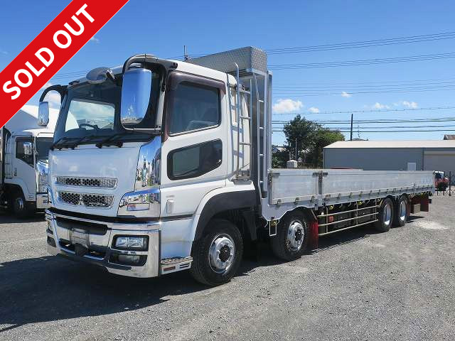 2014 Mitsubishi Fuso Super Great Large flat body aluminum block 5-way opening 4-axle low floor 