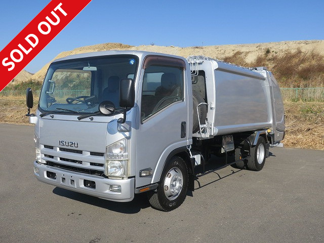 2011 Isuzu Elf Small Packer (Refuse Collector) Shinmaywa Press Type Capacity 6.8m3 ★Approximately 220,000km on the meter★