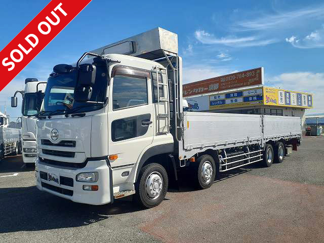 2013 UD Trucks Quon Large flatbed aluminum block 5-way opening 4-axle low floor Rear air suspension