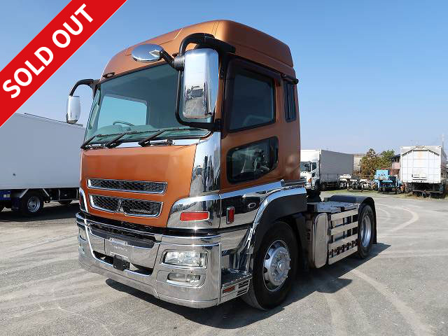 2012 Mitsubishi Fuso Super Great Tractor Head, 5th wheel load 11.5t, 420 horsepower, high roof, vehicle inspection valid until August 2014