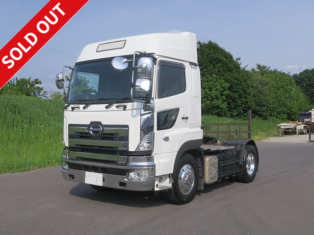 2008 Hino Profia tractor head, 5th wheel load 11.5t, 410 horsepower, high roof, aluminum wheels 