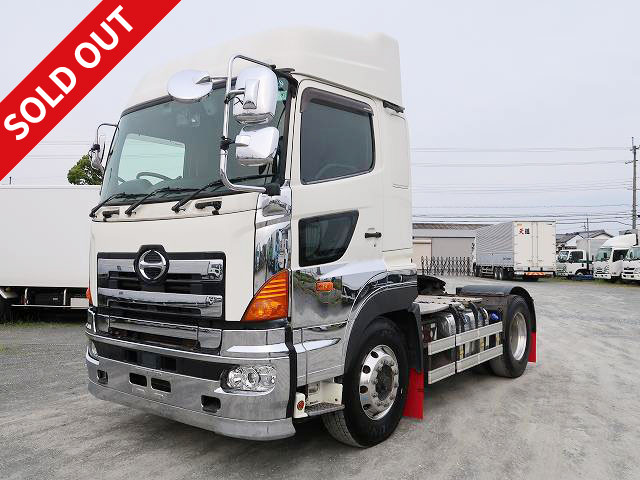 2015 Hino Profia tractor head, 5th wheel load 11.5t, 410 horsepower, high roof, retarder, aluminum wheels