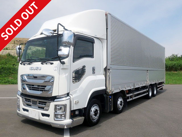 2018 Isuzu Giga Large aluminum wing 4-axle low floor retarder Aluminum wheels ★Actual mileage on the meter: approx. 360,000 km★