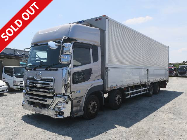 2019 UD Trucks Quon Large aluminum wing 4-axle low floor high roof 390 horsepower aluminum wheels ★Actual mileage approx. 280,000 km★