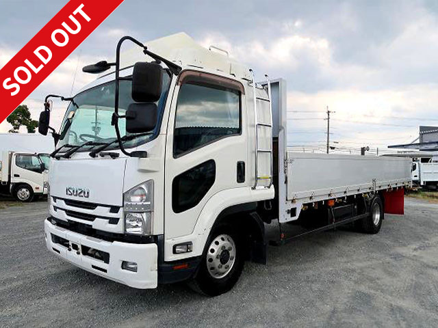 2017 Isuzu Forward, medium-sized flat body aluminum block, 6200 wide, 240 horsepower, aluminum wheels, *Actual mileage on meter: approx. 410,000 km*