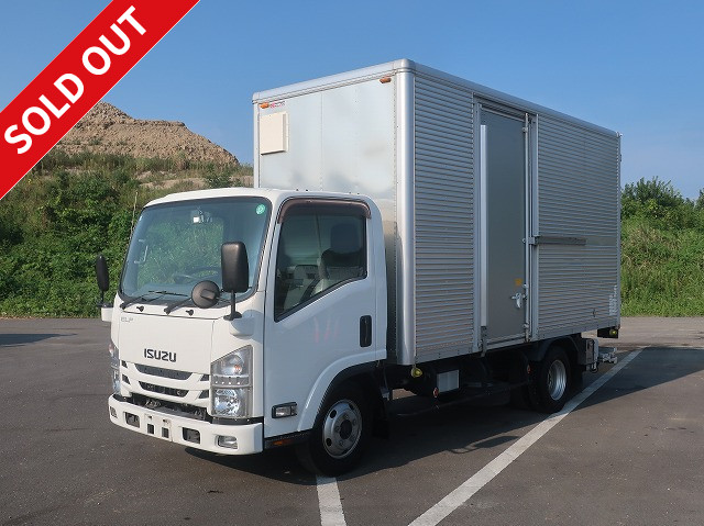 2016 Isuzu Elf 2-ton Aluminum Van, Standard Long, 234cm Interior Height, PG Storage, Left-Hand Sliding Door, Fully Low-Floor, 150 HP, Two-Tier Lashing Rails [Eligible for Medium-Duty Licenses (Excluding 5-ton Limited Liability)]