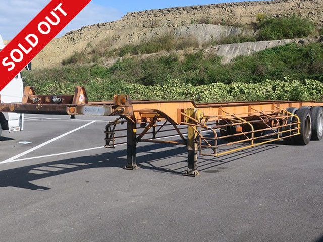 1995 model Trailmobile 2-axle 40ft marine container chassis Maximum load 24t 