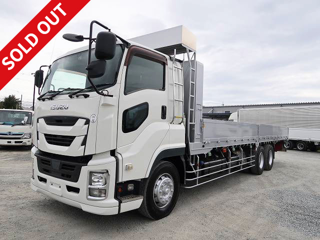 2016 Isuzu Giga Large flatbed aluminum block 5-way opening High floor 3-axle ★Actual mileage on meter: approx. 630,000 km★