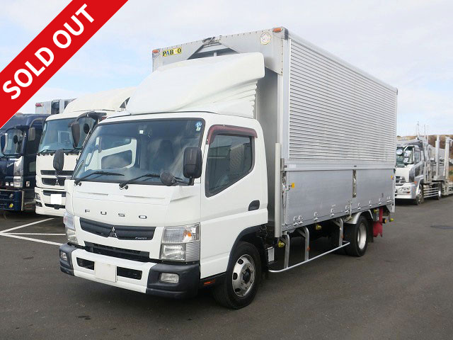 2015 Mitsubishi Fuso Canter, small aluminum wing, 3.8t load capacity, wide and extra long, 232cm inside height, low floor, 2-stage lashing rail, 150 horsepower, [medium-sized license compatible *excluding 5t limited] ★November 2015 vehicle inspection included★