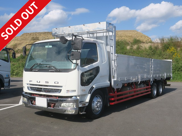 2006 Mitsubishi Fuso Fighter, heavy-duty flatbed aluminum block, 8200 wide, tailgate height 88cm, 270 horsepower, 410,000km on meter, vehicle inspection valid until April 2015