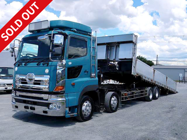 2006 Hino Profia Large Safety Loader 4-axle low bed Hanamidai aluminum block Rear gate Winch Radio control All-wheel air suspension Retarder 