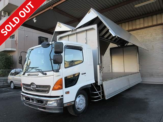 2004 model! Hino Ranger, heavy-duty aluminum wing, load capacity 7100kg, rear air suspension