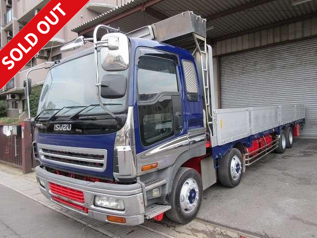 2003 model! Isuzu Giga 4-axle low floor flat aluminum block ★ Rear air suspension ★