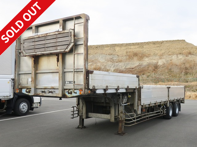 1995 Fuji 2-axle aluminum block flat trailer, 9m body, step-down, maximum load 19t