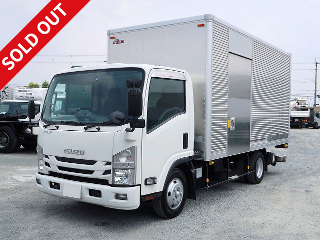 Reiwa 2 model Isuzu Elf 2t aluminum van wide long interior height 218cm storage PG left sliding door full low floor 150 horsepower lashing rail 2 steps [medium-sized license compatible *excluding 5t limited] ★Vehicle inspection valid until January 2016★