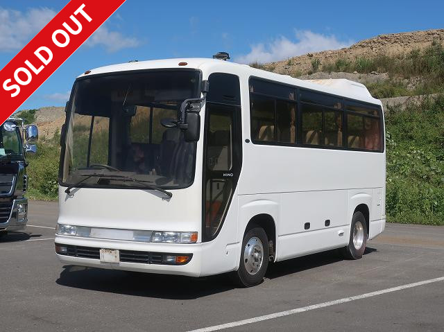2001 Hino Melpha Microbus, 27-passenger, Salon-style, 6-row moquette seats with reclining function 