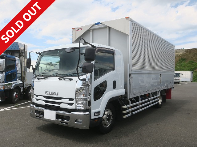 Reiwa 2 model Isuzu Forward, heavy-duty aluminum wing, 6200 wide, 7.1t load capacity, rear air suspension, 240 horsepower, aluminum wheels ★Actual mileage on meter: approx. 140,000km/Vehicle inspection valid until June 2016★