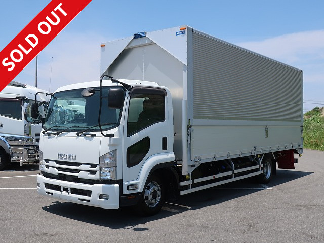 2018 Isuzu Forward, medium-sized aluminum wing, 6700 wide, internal height 250cm, 240 horsepower, approx. 70,000km on odometer