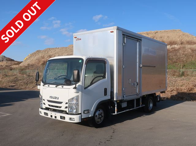 2016 Isuzu Elf Compact Aluminum Van, Standard Long, 222cm Interior Height, PG Storage, Left-Hand Sliding Door, Two-Tier Lashing Rails, 150 HP [Eligible for Sub-Medium-Duty License]