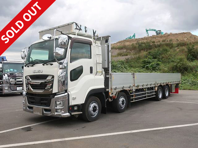 2019 Isuzu Giga Large Flatbed Aluminum Block 4-Axle Low-Floor Retarder 380 HP ★Approximately 520,000 km on the odometer★