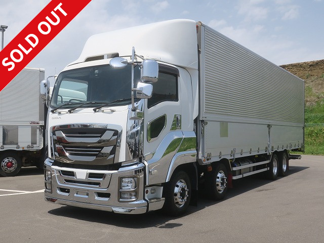 2017 Isuzu Giga Large aluminum wing 4-axle low floor storage PG retarder aluminum wheels ★Actual mileage on the meter: approx. 350,000 km★