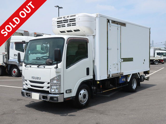 2018 Isuzu Elf 3t refrigerated van, standard long, storage PG, Topre-made -30 degree setting, 2-layer standby, left sliding door, 2-stage lashing rail, 150 horsepower [medium-sized license compatible *excluding 5t limited] ★Vehicle inspection valid until April 2016★