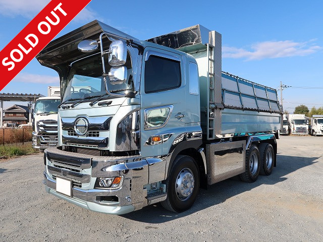 2018 Hino Profia large dump truck, 2 differentials, Shinmaywa 5100 body, 410 horsepower, ★Inspection valid until April 2015★