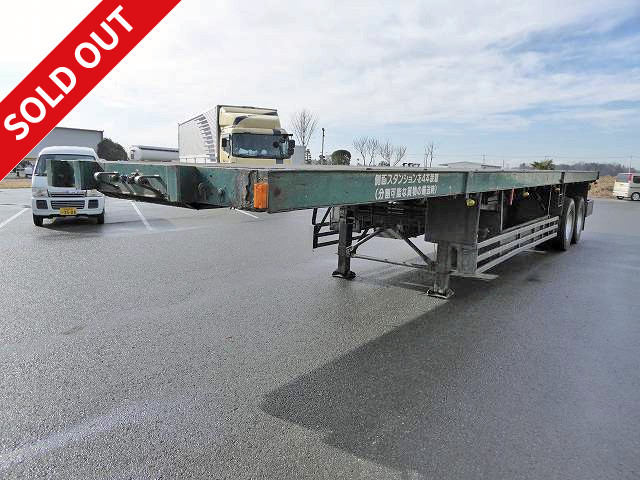 Tokyu 1985 model ★24.5 ton capacity! 2-axle 12m cutting board semi-trailer★