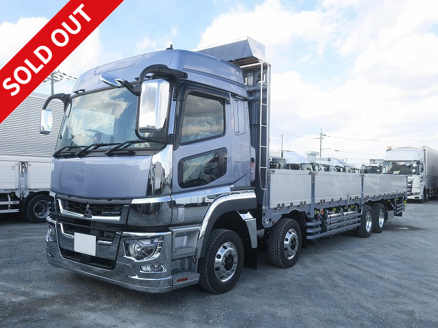 Mitsubishi Fuso Super Great, 2024 model, large flat body, aluminum block, 7-way opening, 9500 body, 4-axle low floor, high roof, 394 horsepower