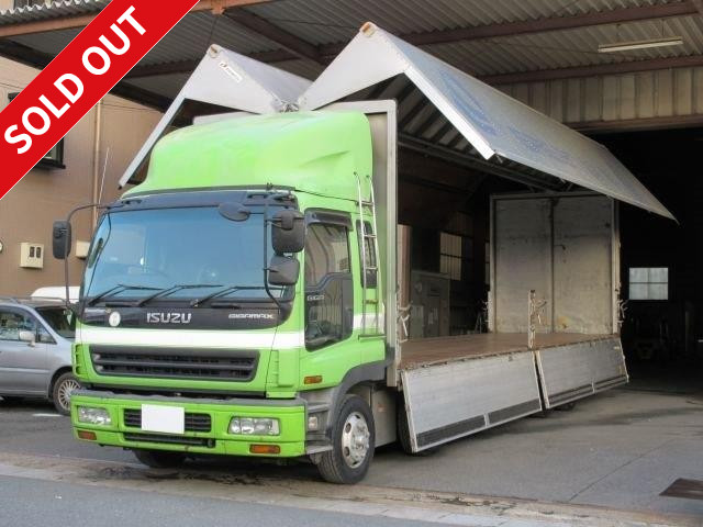 2005 Isuzu Giga, low-floor 4-axle dry wing, rear air suspension, full vehicle inspection certificate included!