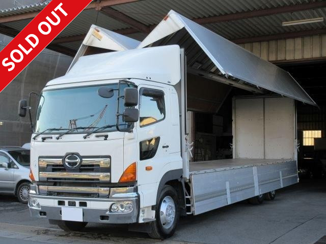 2010 model! Hino Profia high deck 3-axle 6x2 aluminum wing ★Rear air suspension★