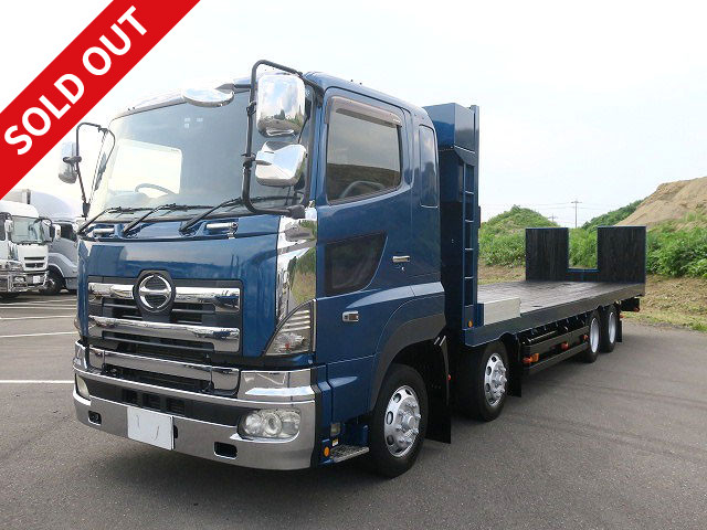2009 Hino Profia Large Safety Loader 4-axle low bed Fujita body Slide specification Winch Radio control Walking board 410 horsepower Retarder ★Vehicle inspection valid until September 2015★