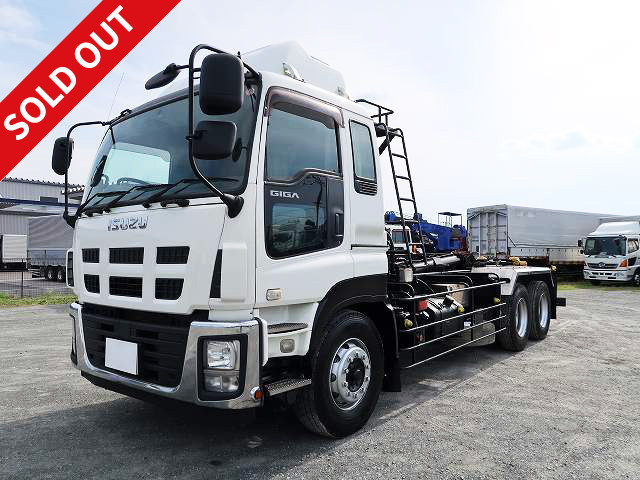 2012 Isuzu Giga Large hook roll Kyokuto made Twin hoist 2 diff 10.8t load capacity Retarder ★Approximately 330,000km on meter/Vehicle inspection valid until July 2014★