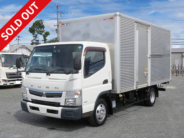 2017 Mitsubishi Fuso Canter 2t Aluminum Van Wide Long Cargo Bed Height 206cm Left Sliding Door 150 Horsepower Fully Low Floor 2 Lashing Rails ★Vehicle Inspection valid until February 2014★ [Semi-medium license compatible *Excluding 5t limited]