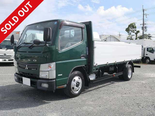 2012 Mitsubishi Fuso Canter 2t flat body aluminum block 3-way opening standard long full low floor steel floor 150 horsepower [medium-sized (5t only) license compatible *old regular license OK] ★Vehicle inspection valid until June 2014★