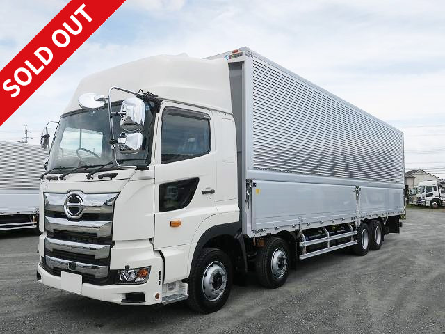 Reiwa 5 model Hino Profia Large aluminum wing 4-axle low floor high roof retarder 