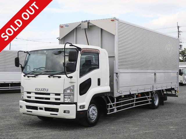 2013 Isuzu Forward, heavy-duty, aluminum wing, cargo bed length 637cm, wide width, load capacity 6.8t, rear air suspension, 240 horsepower 