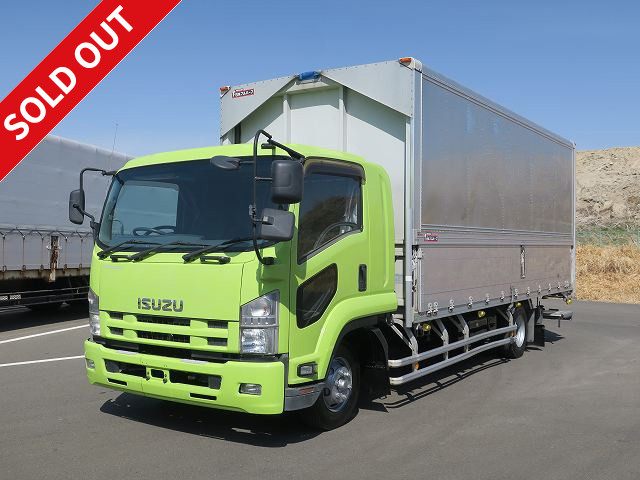 2014 Isuzu Forward, medium-sized aluminum wing, 6200 wide, retractable PG, rear air suspension, 240 horsepower