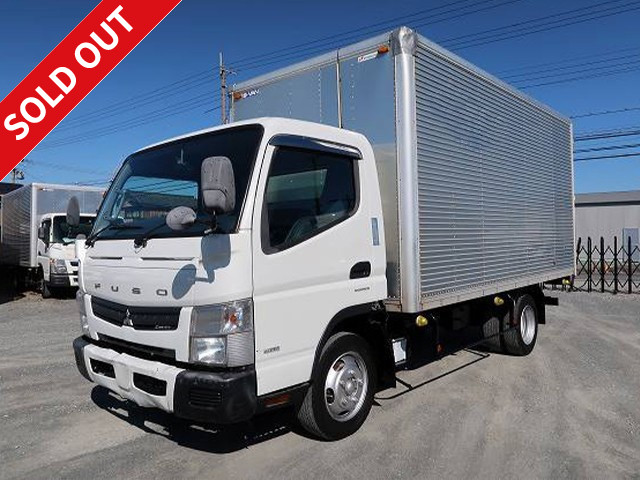 2011 Mitsubishi Fuso Canter small aluminum van, 2.95t capacity, wide and long, 208cm cargo bed, low floor, 150hp, 2-stage lashing rail, vehicle inspection valid until August 2013, [medium-sized license required *excluding 5t limited]