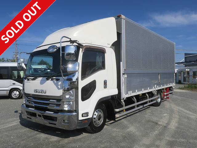 2016 Isuzu Forward, medium-sized, aluminum wing, 6200 wide, combination gate, 240 horsepower, aluminum wheels