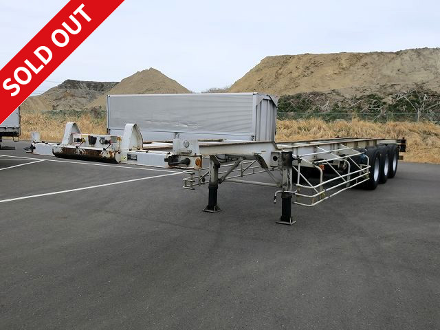 2011 model Nippon Trex 3-axle 40FT marine container chassis Maximum load 30.48t All-round relaxation