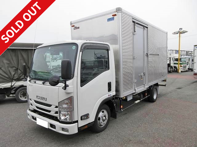 2017 Isuzu Elf 2t aluminum van, standard long, low floor, with left side door