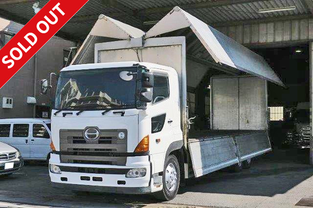 2004 Hino Profia large aluminum wing, high deck, 2 rear axles, 13.6t load capacity, retarder, rear air suspension